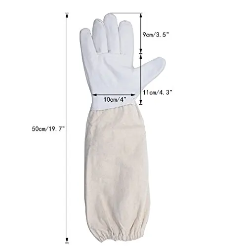 Protective Beekeeping Gloves Safe Layer Suit Bite Protection Unisex Defend Bee Keeping Jacket Veil Safety Cloth | Дом и сад