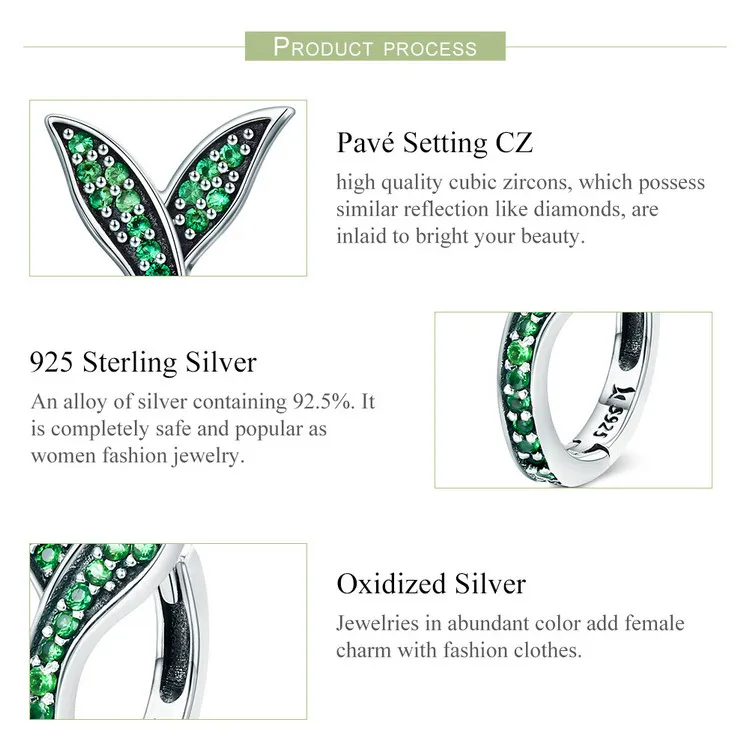 DALARAN 925 sterling silver eye-catching charm green grass cute wind campus light jewelry mature female earrings | Украшения и