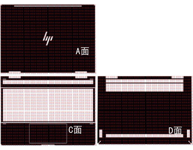 Наклейка из углеродного волокна для нового HP Spectre x360 13 ae005na ae004 AE012DX ae001ng ae039ng ae003