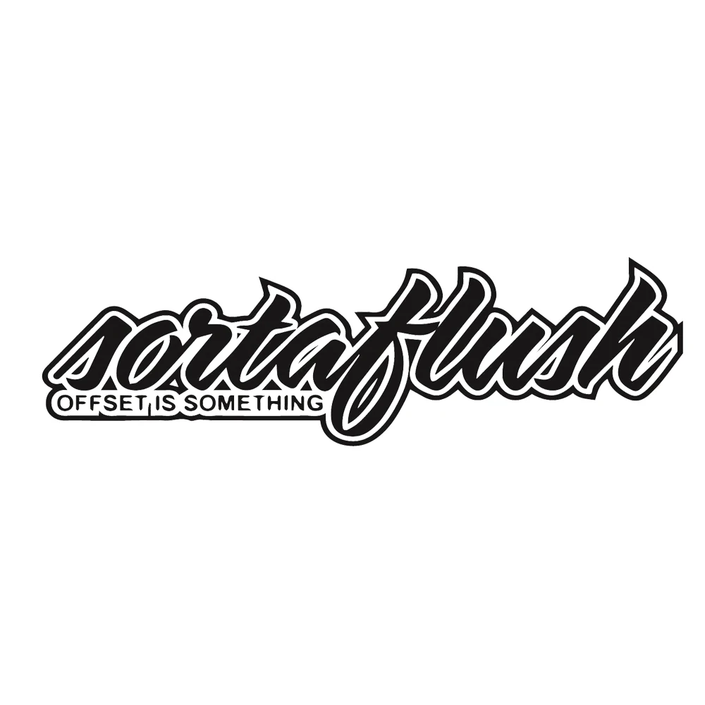 

A Little Offset Press Decal Vinyl Sticker European Jdm Racing Car Window Decals Turbine Window Stickers