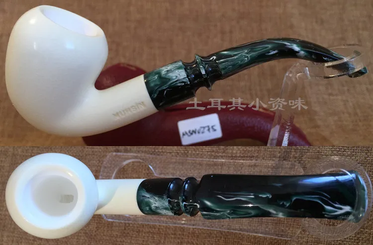 MSN0279 лучший блок индейки Meerschaum сепиолит трубы от Muhsin Erdogan ручной резной маленький