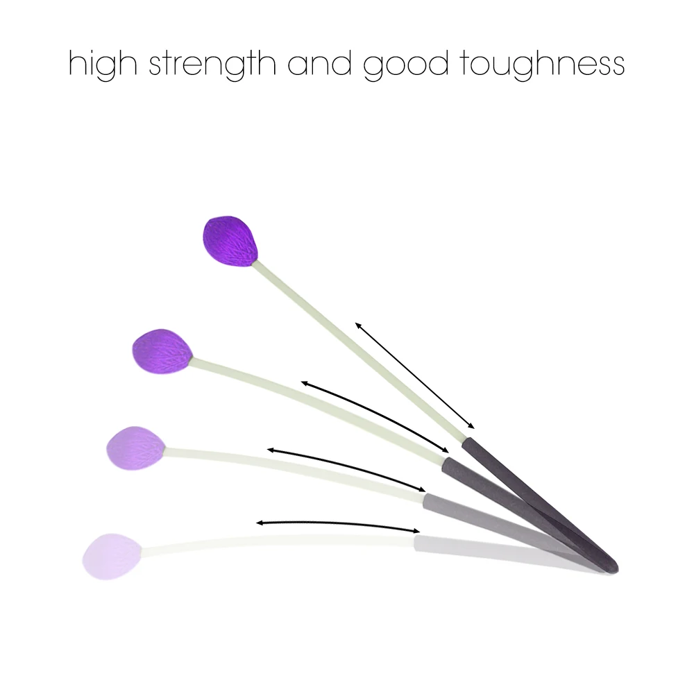 1 пара первичный маримба карандаш ксилофон глицевидный с ручкой из стекловолокна