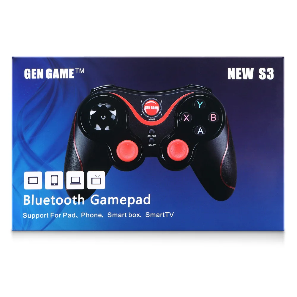 GEN GAME S3 Controller Wireless Bluetooth 3.0 Game Gamepad Joystick Smartphone PK T3 S5 for PC Android | Электроника