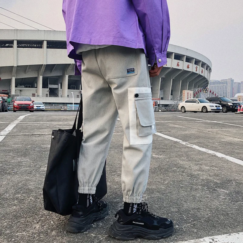 Autumn New Harem Pants Men Elastic Waist Fashion Tooling Wind Man Streetwear Hip Hop Loose Casual Wild Joggers Sweatpants |