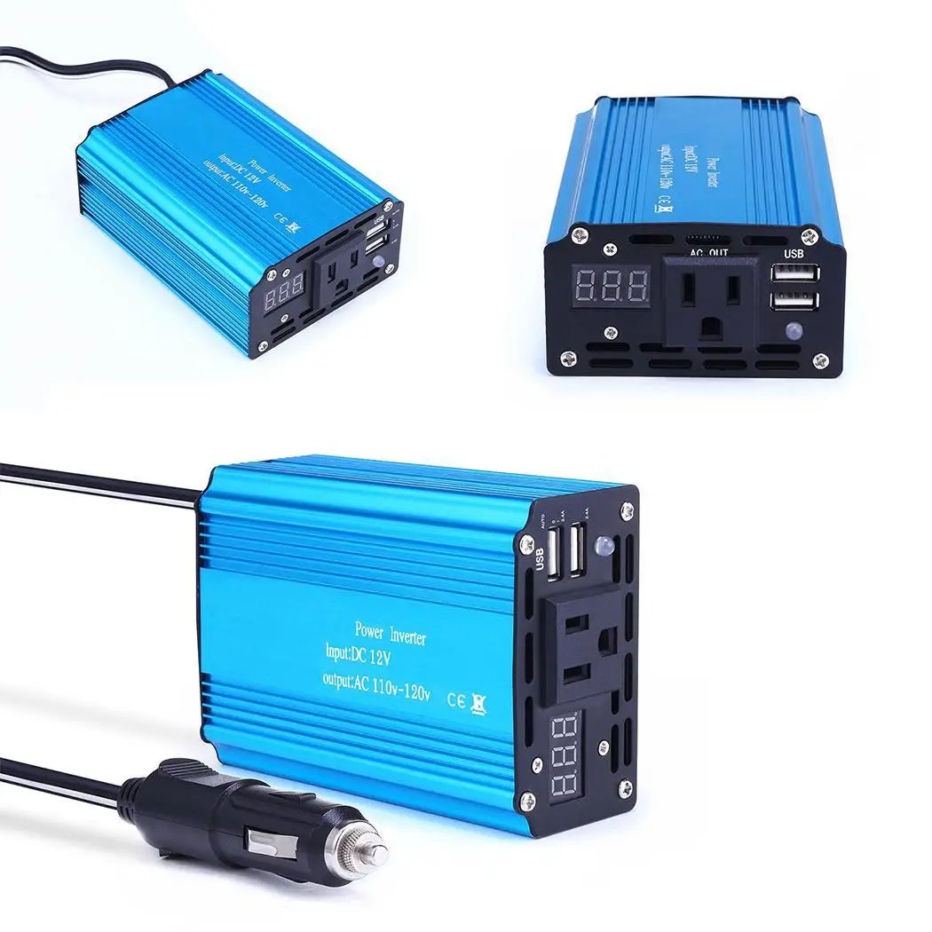 400 Вт двойной USB автомобильный инвертор бытовой DC 5V 2.1A/DC 1A 603Hz/503Hz 800W 12V автомобиль