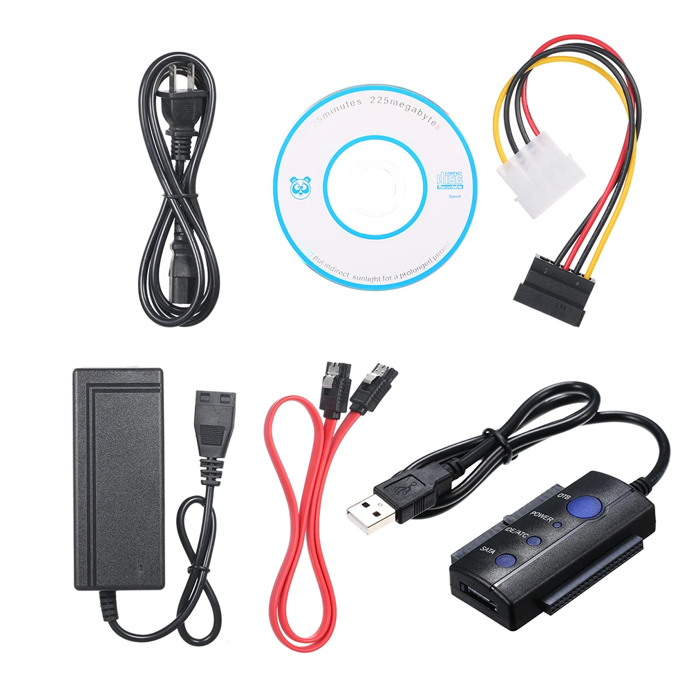 Кабель для передачи данных конвертер IDE/SATA в USB2.0 адаптер кабель горячей замены 2 5