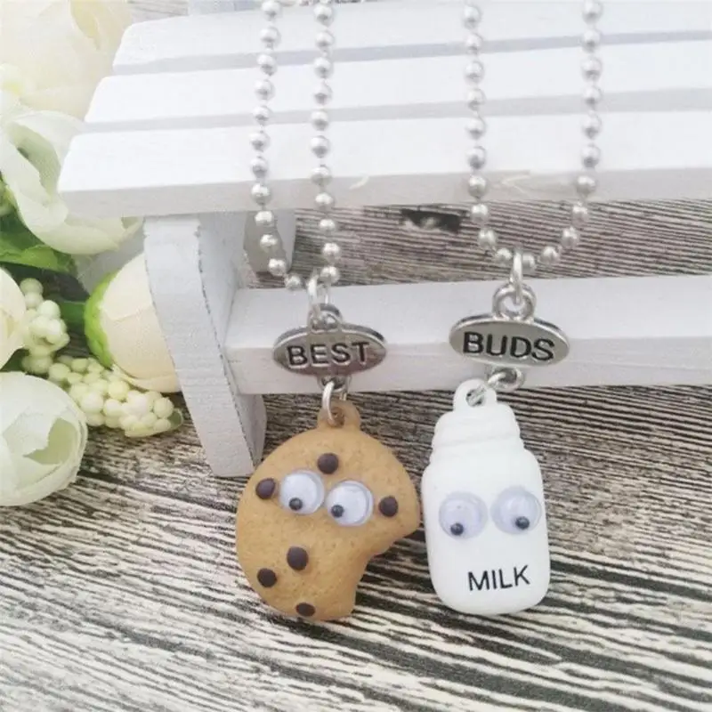 2 шт./компл. ожерелье с кулоном для печенья и молока|Подвески| |