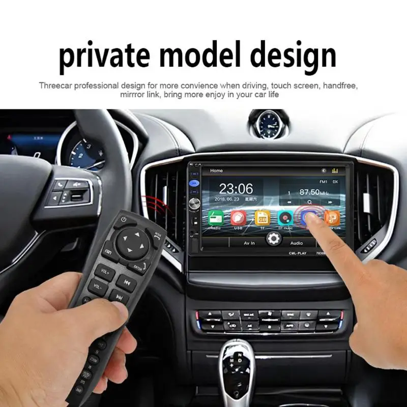 VODOOL 7038B 2Din 7 дюймовый автомобильный мультимедийный MP5 плеер FM радио Bluetooth головное
