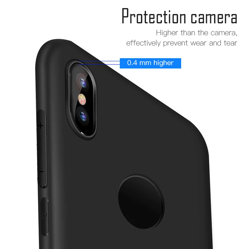 Matte TPU Case For Xiaomi Pocophone F1 Mi 8 SE 6X 5S Mix 2 S2 Ultra Thin 0.4mm Soft Cover Redmi Note 5 Pro 4X 6Pro |