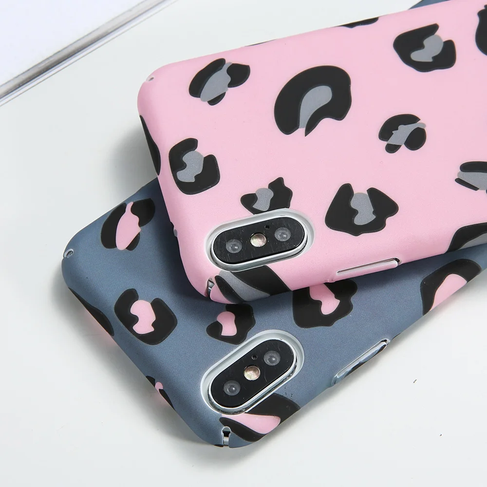 KISSCASE Luminous Phone Case For iPhone X XS Max XR Fashion Leopard Pattern Hard PC 7 8 6 6S Plus 5 5S SE Fundas |
