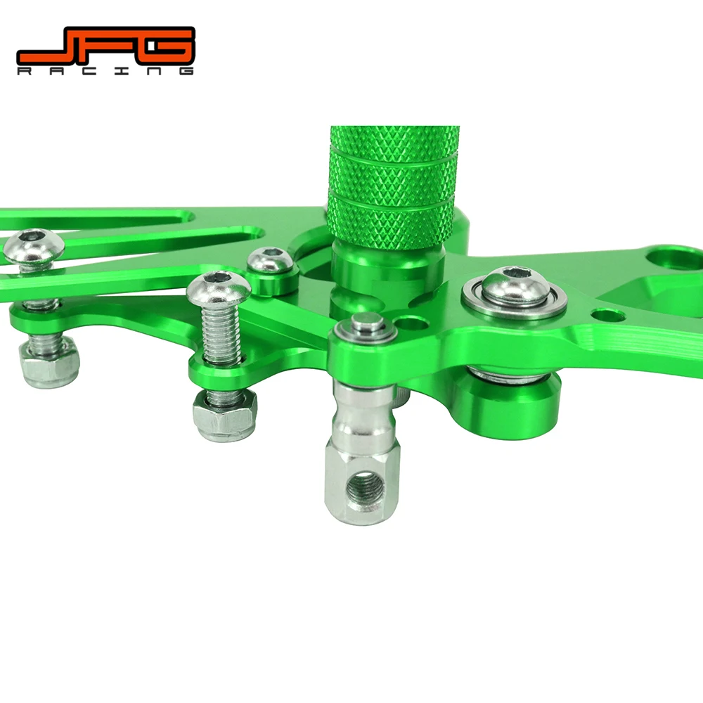 Алюминиевые CNC Регулируемые подножки для мотоцикла педали задний Набор KAWASAKI