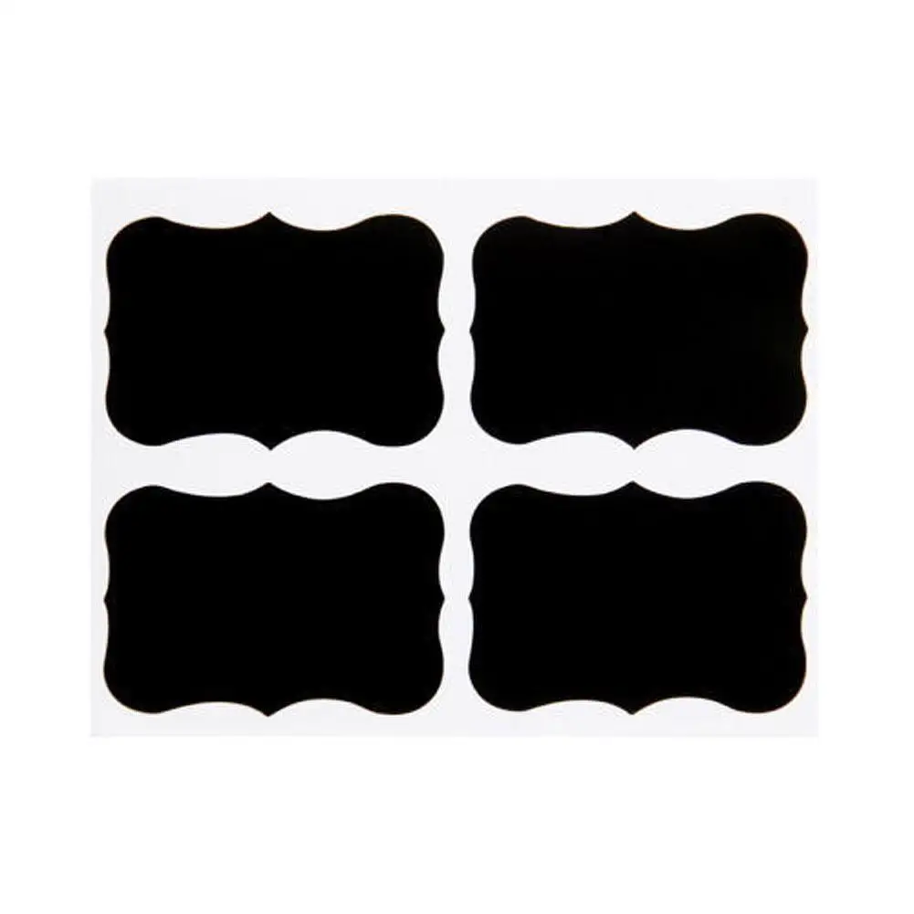 36 шт. черная доска наклейка меловая для ремесла кухонная банка органайзер