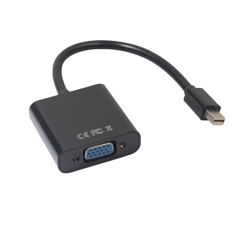 1 шт. Мини DP к VGA адаптер Thunderbolt Mini DisplayPort кабель конвертер 1080P кабели для Macbook Pro Air