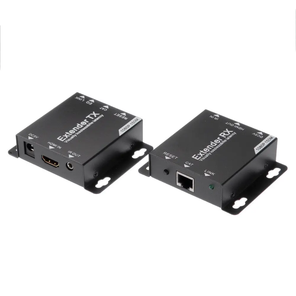 HDMI удлинитель TX + RX 1080P до 150 м по Cat6/Cat7 UTP Ethernet сетевой кабель RJ45| |