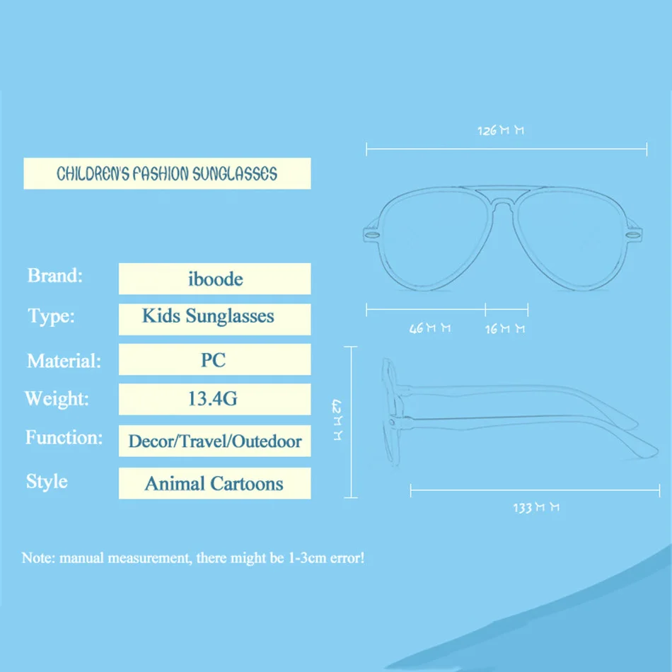 iboode Fashion Kids Sunglasses Baby Boys Girls Candy Color Children Anti UV400 gafas de sol Feminino | Аксессуары для одежды