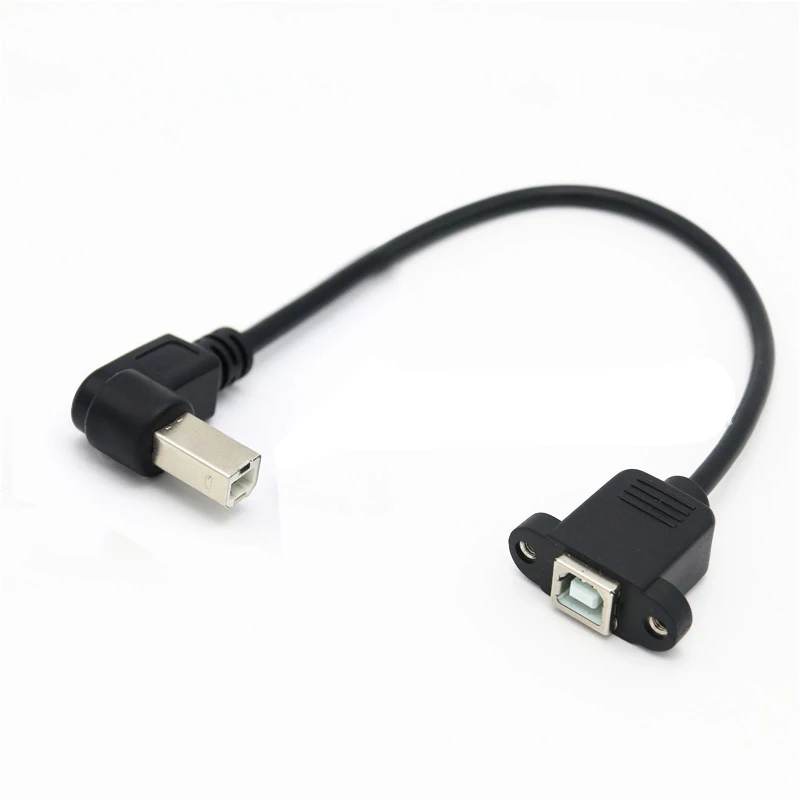 1 шт. правый угол USB Тип B папа к Женский Принтер Панель Крепление Новый удлинитель