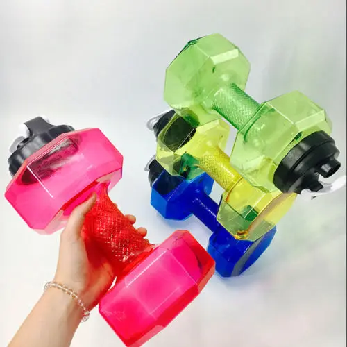2018 Новая мода Горячая популярная 2.2L PETG гантели большая бутылка для воды Спорт бег