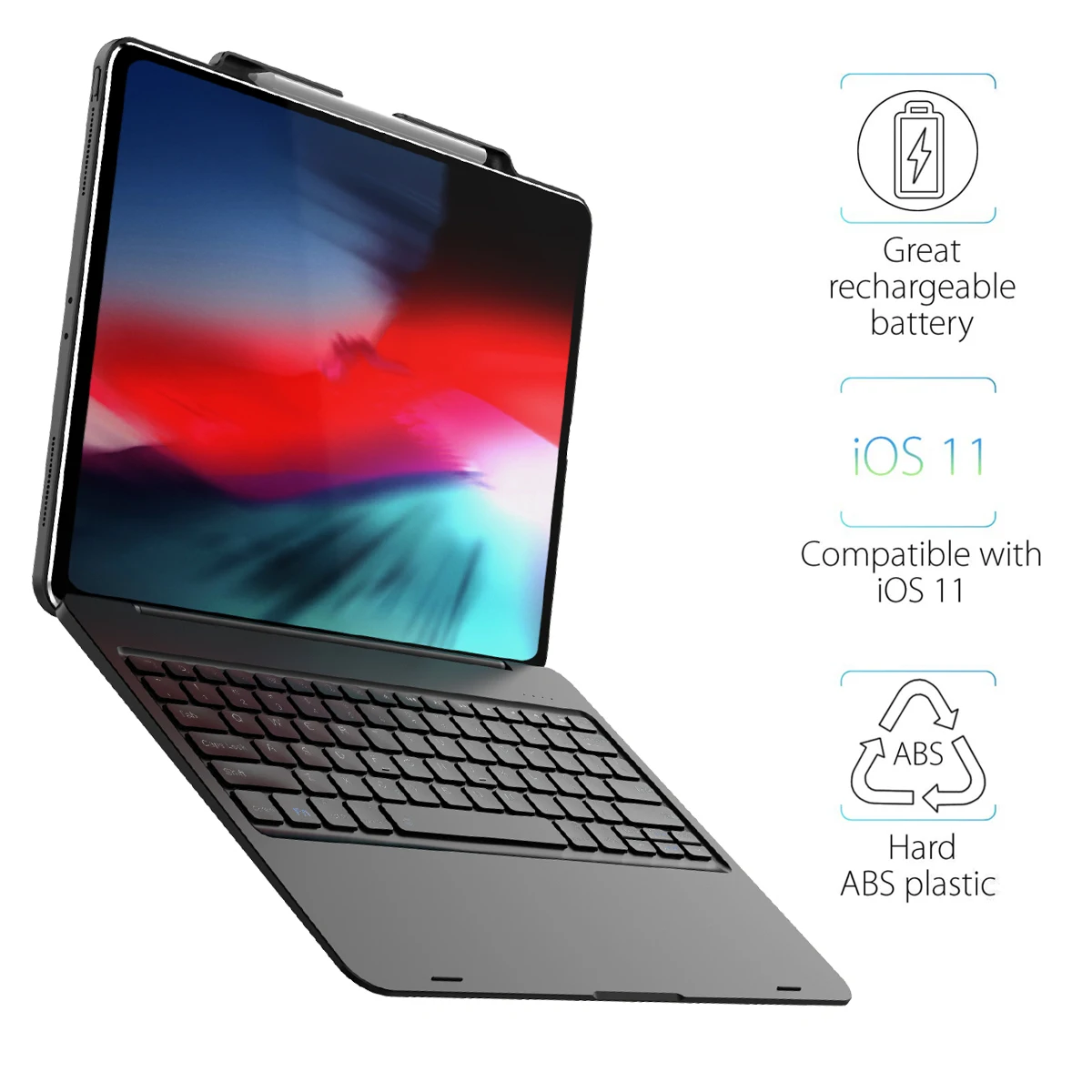 Для iPad Pro 12 9 2018 чехол для ноутбука дизайн 7 цветов подсветка США Bluetooth клавиатура