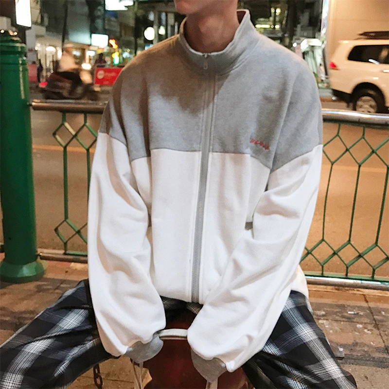 2018 корейский человек Для досуга пальто свободного кроя подростков Trend Chic куртка с