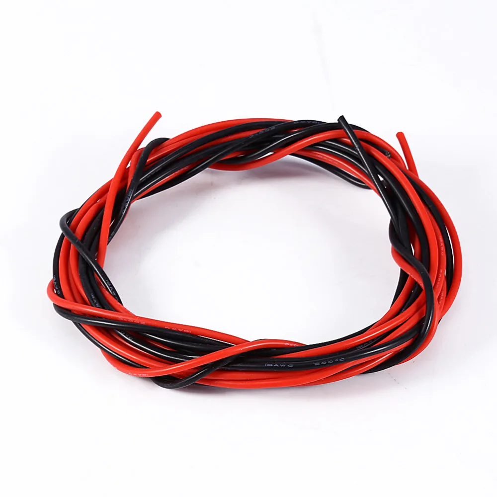 18AWG 5 м Электронные Силиконовые кабели гибкие многожильные медные электронные