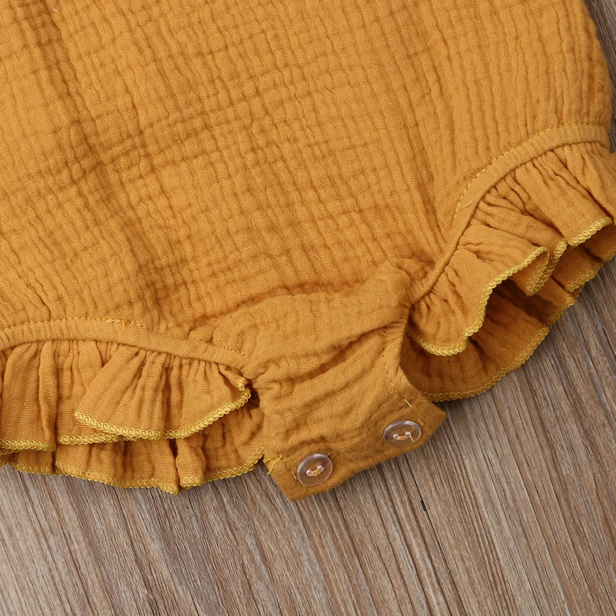 Милый хлопковый комбинезон с оборками для маленьких девочек одежда малышей |