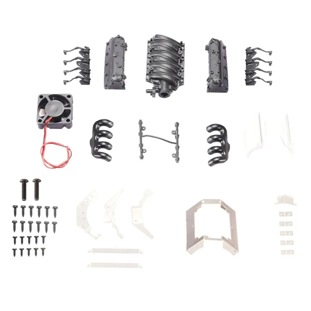 Моделирование V8 крышка двигателя вентилятора радиатора для Traxxas TRX4 D90 D110 D130