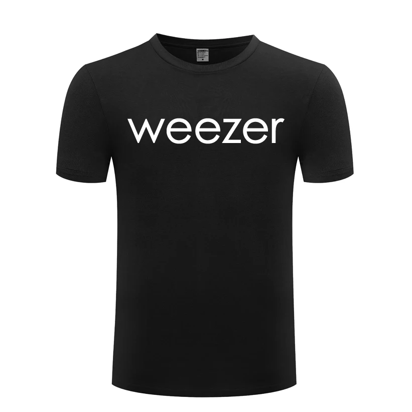 Weezer рок музыки Мужская футболка 2018 Новая одежда для детей с короткими рукавами и