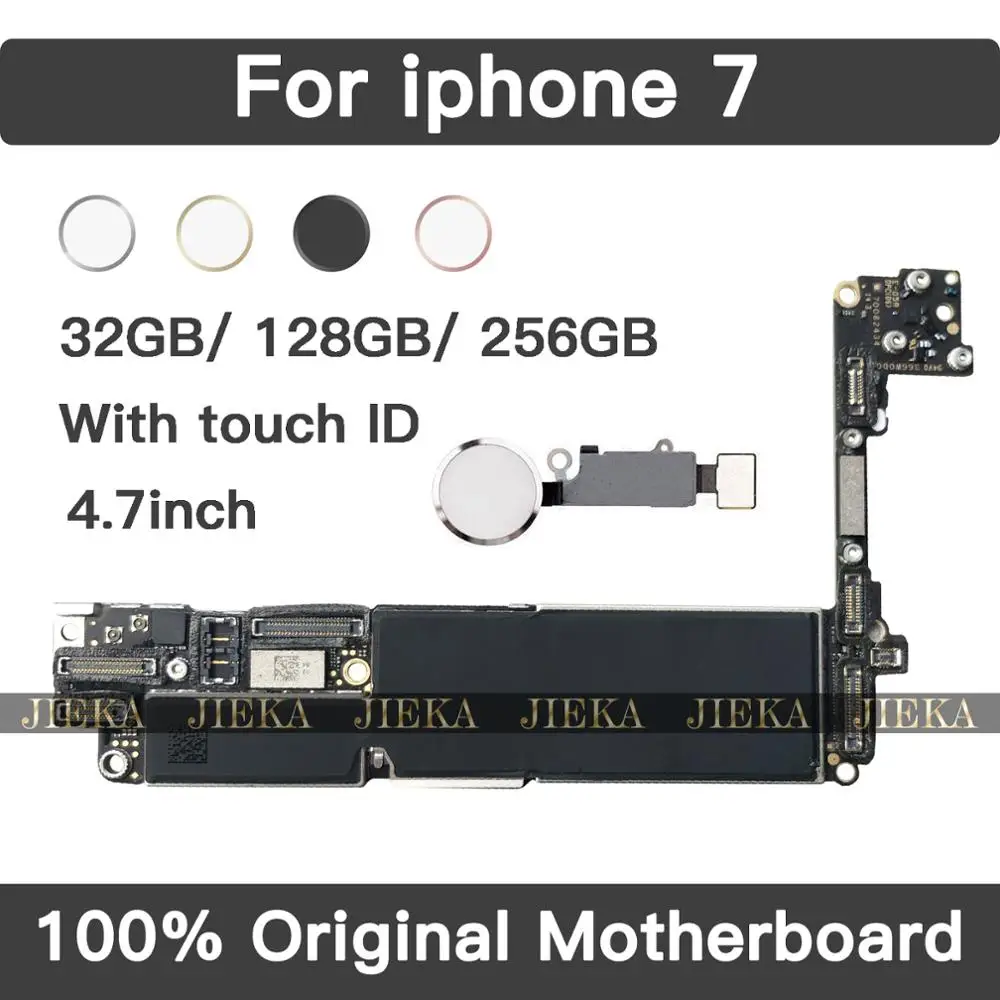 Для iPhone 7 Разблокировка материнской платы 4 дюйма с полными ЧИПАМИ Touch ID