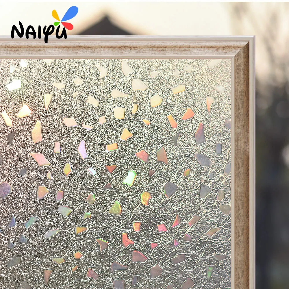 

0.3mm Pvc Heat Insulation Opaque Explosion-proof Glass Films No-glue 3d Static Cling Decorative Sticker Window Film Frosted