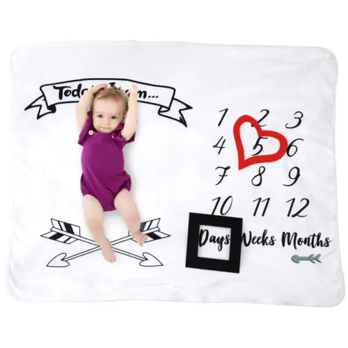 120x100CM Large Blanket Soft Shower Wrap Newborn Baby Photo Milestone Fur Photography Props Background | Дом и сад