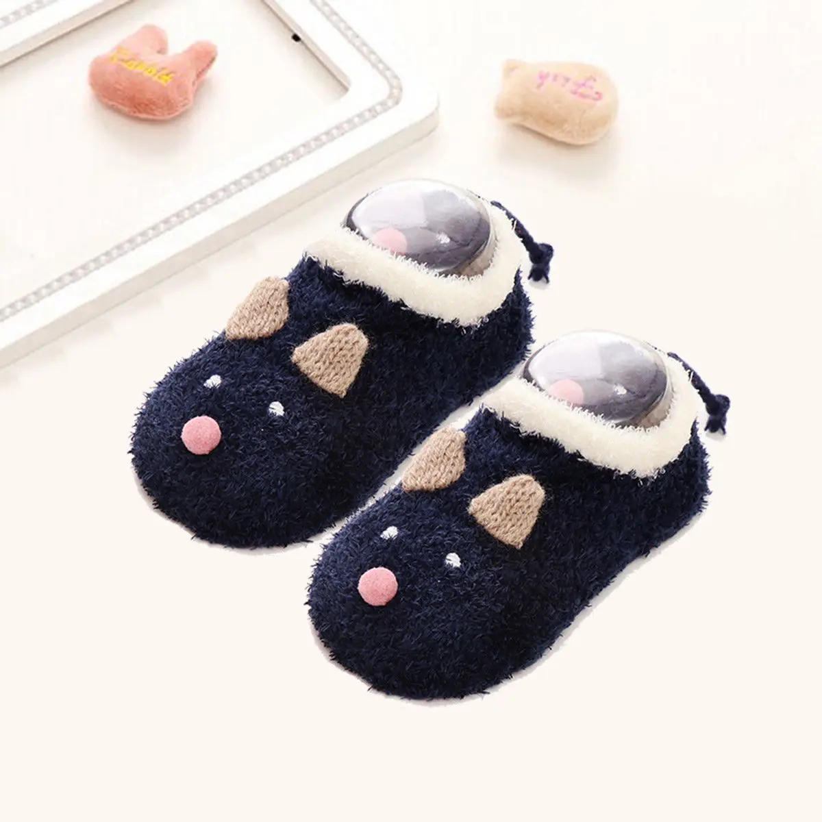 Новые нескользящие носки Pudcoco для маленьких мальчиков и девочек теплые с