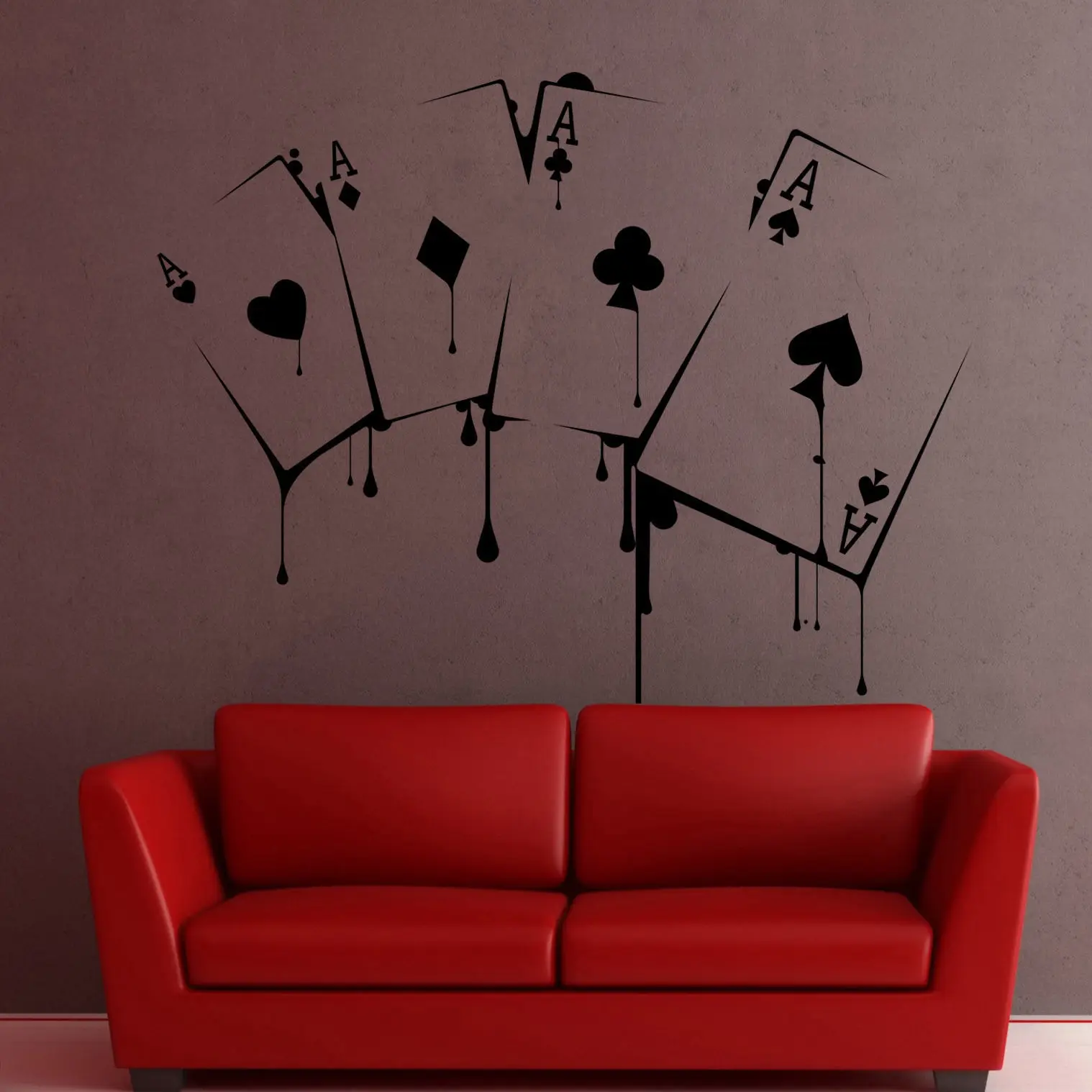 Наклейка на стену HWHD наклейка для игры в покер азартных игр ace joker|wall decals stickers|decal