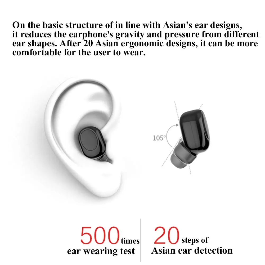 Мини-невидимые беспроводные bluetooth-наушники с магнитной зарядкой гарнитура