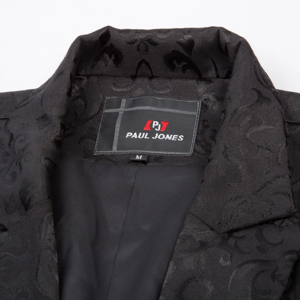 Ретро Викторианский стимпанк Готический мужской пиджак-фрак жаккардовый хвост