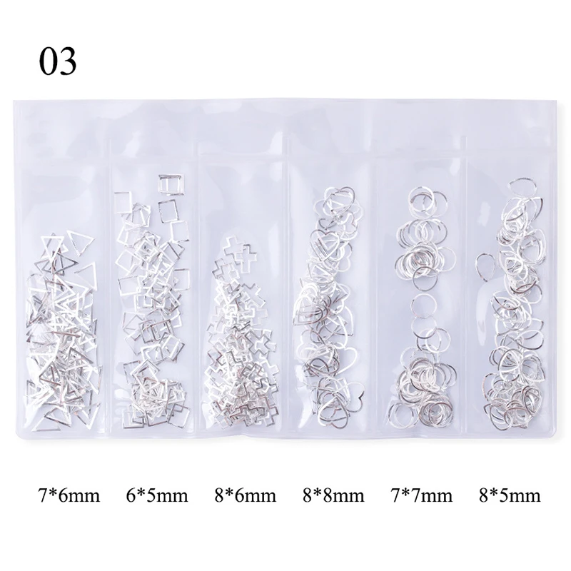 3D металлический дизайн ногтей украшения пляжные аксессуары золотой корпус