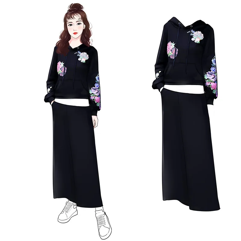 Спортивный костюм Для женщин комплект из 2 частей костюмы Повседневное