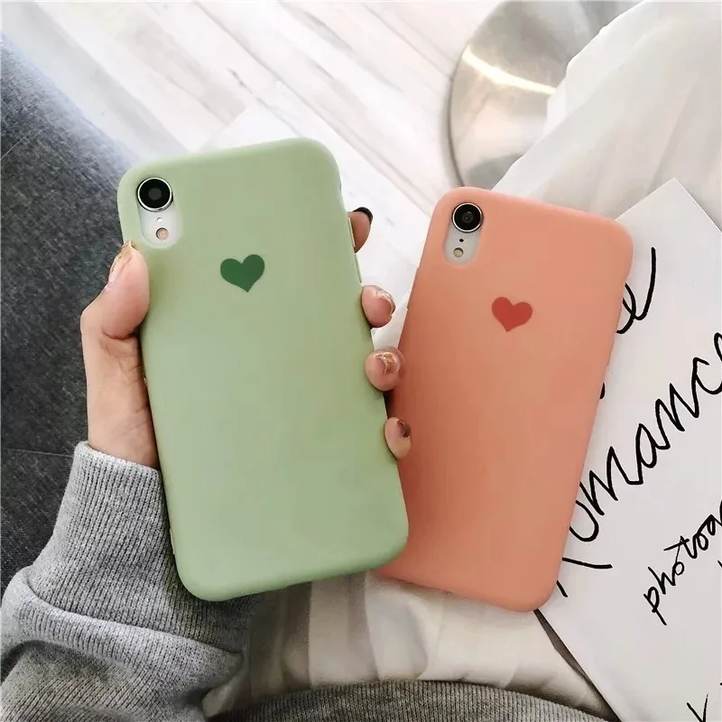 Чехол для IPhone X XR и 6s 6 7 8 Plus 6Plus 7Plus симпатичный чехол конфетного цвета без логотипа