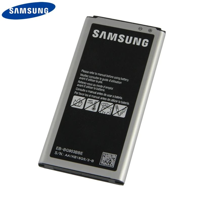 Оригинальная сменная батарея для телефона EB-BG903BBE для samsung Galaxy S5 Neo с NFC аутентичной перезаряжаемой батареей 4 контакта 2800 мАч