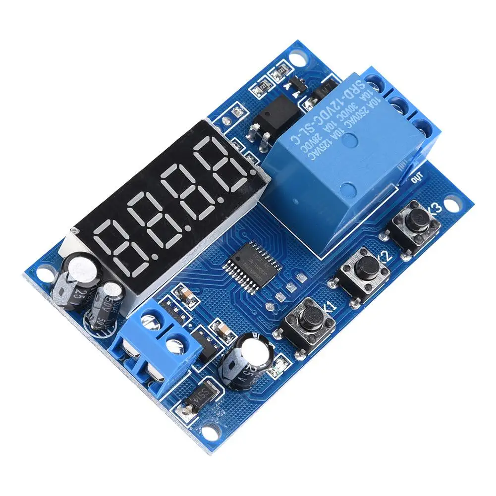 Светодиодный дисплей регулируемый таймер реле Автоматизация управления