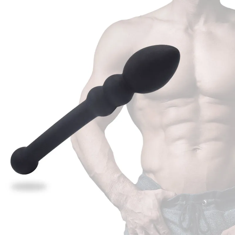 Soft Silicone Anal Beads Plug Butt Sexe Toys For Men Woman Black Dildo Anus Massager Ass Stimulate Masturbator Adult |