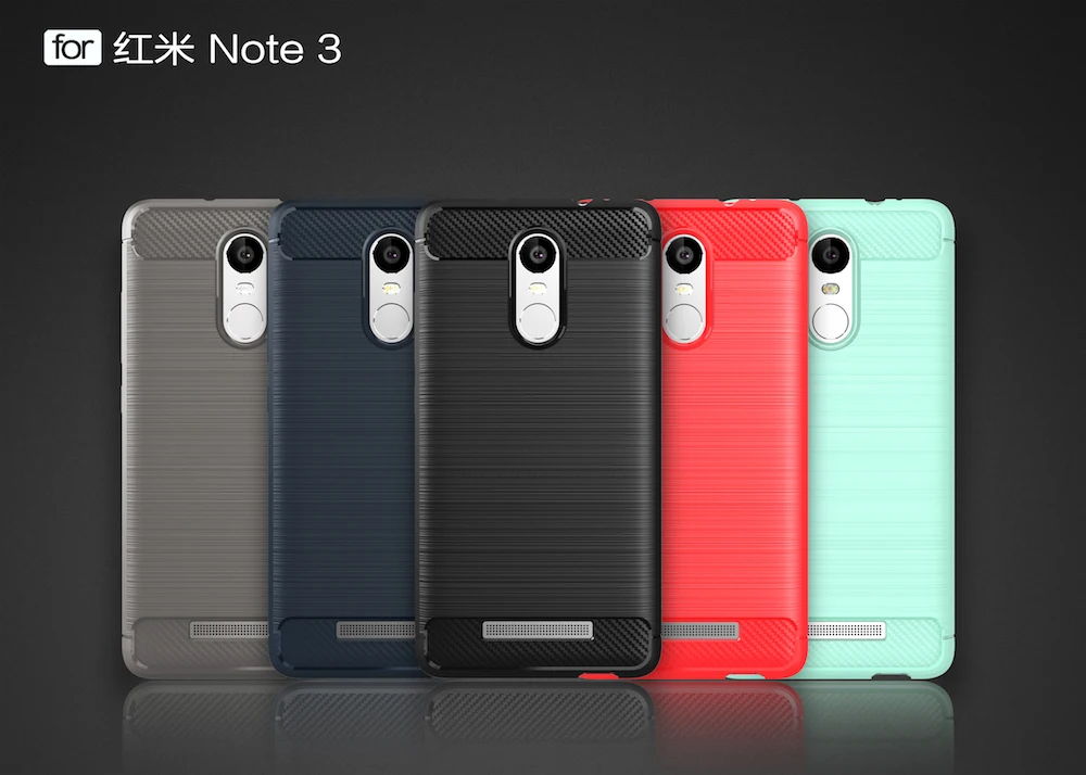 Чехол Hunreone из углеродного волокна и ТПУ для Xiaomi Redmi Note 6 мобильный телефон чехол 5