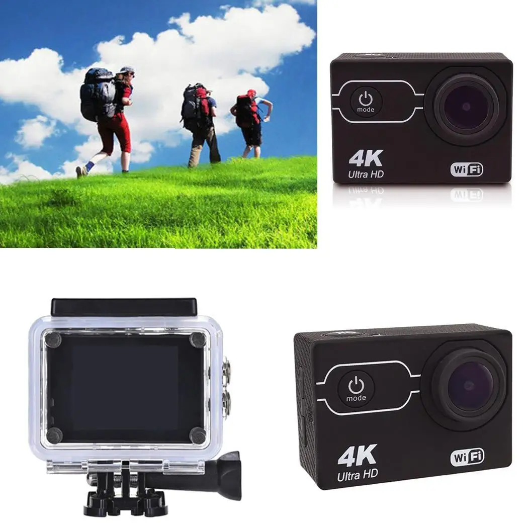 Экшн камера Спортивная Ultra HD 4 K/25fps WiFi подводный водонепроницаемый Сенсорный