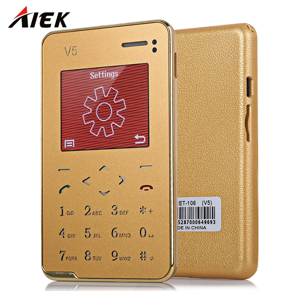 AIEK \ AEKU V5 1 8 дюйма ультратонкий Quad Band карты телефон Bluetooth 3 0 FM Аудио плеер