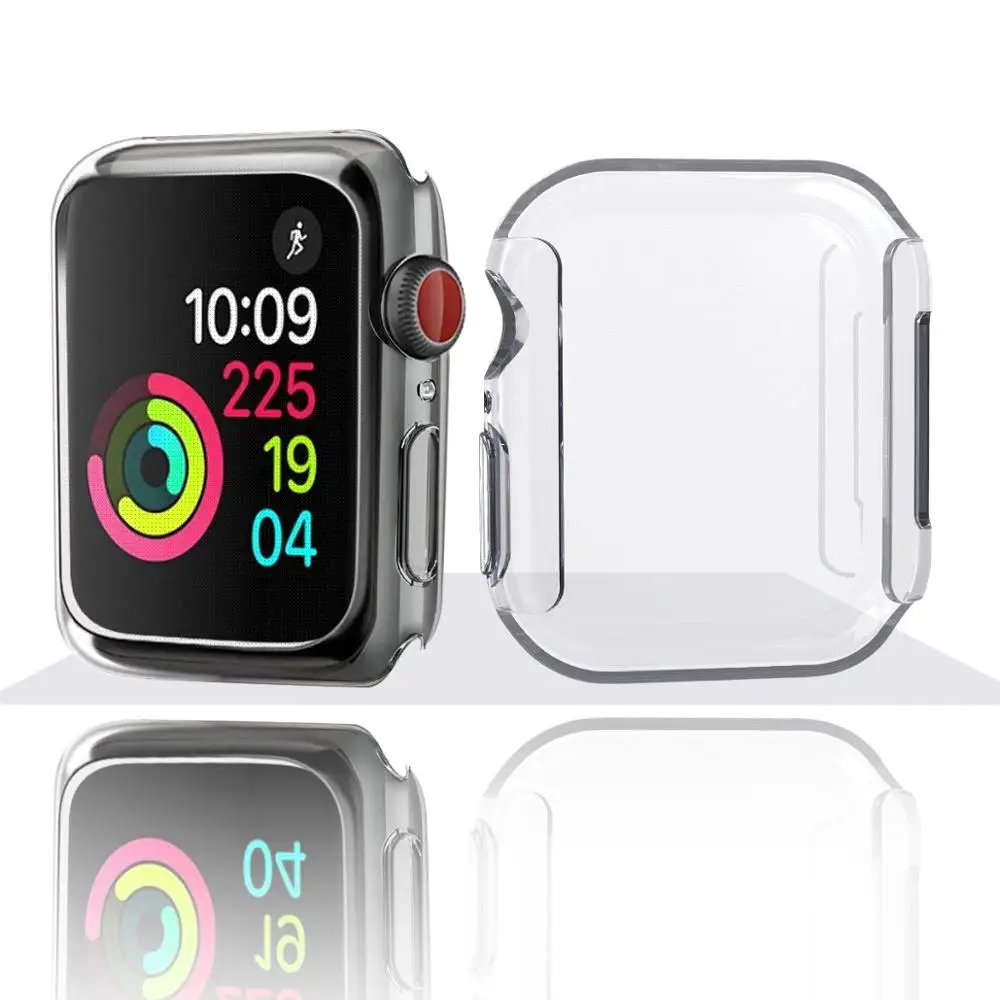Silicone Full Case For Apple Watch 4 Series 3 2 1 38mm 40mm 42mm 44mm Protector Cover Frame | Наручные часы
