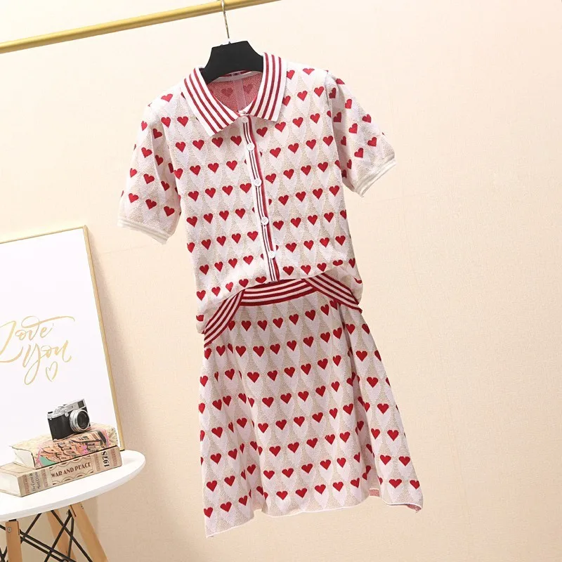 2019 весенний Модный женский трикотажный костюм с коротким рукавом топы рисунком