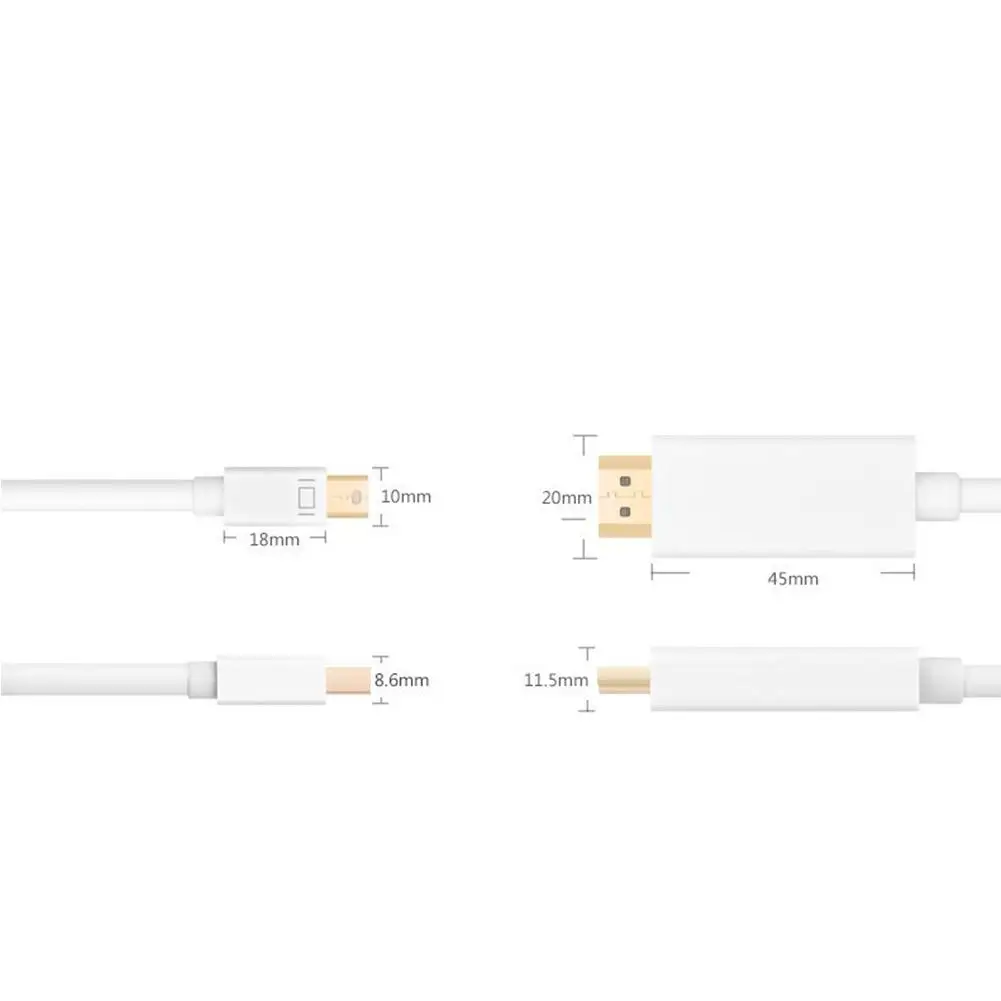 Порт дисплея к HDMI кабелю 4K 1080P Thunderbolt конвертер для MacBook Pro iMac Кабель dp hdmi адаптер| |
