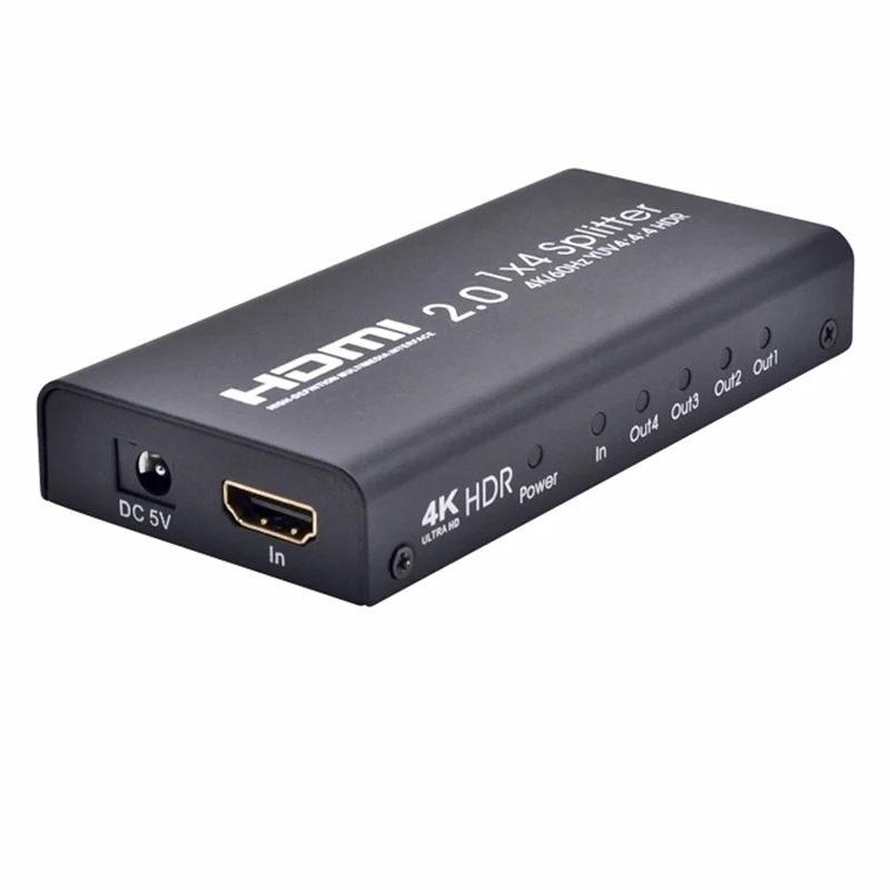 Лучшие предложения 4K Hdmi сплиттер 2 0 1X4 Hdcp 1 4 Hdr Hdmi2.0 для Dvd Ps3 Ps4 | Электроника