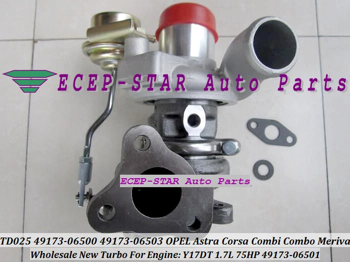 TD025 49173-06500 49173-06501 49173-06503 Турбокомпрессор для OPEL Astra G H Corsa C Combi Combo Meriva 99- Y17DT 1.7L 75HP