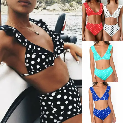 Женское бикини пуш-ап с завышенной талией 2 шт. | Женская одежда