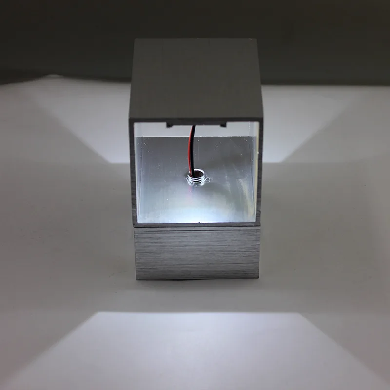 Led3w настенный светильник квадратный комнатный коридор проходной отель